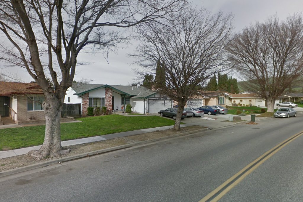 Street view — wider street context (Feb 2016) at The Rose Garden Elderly Care, San Jose